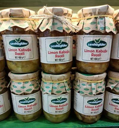 LİMON KABUĞU REÇELİ - %65  MEYVE-440 GR NET - 650 GR BRÜT