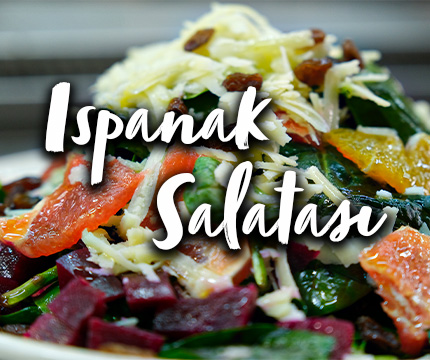 Pancarlı, Tulum Peynirli ve Bol Zeytinyağlı Ispanak Salatası - Kavlak Mutfakta