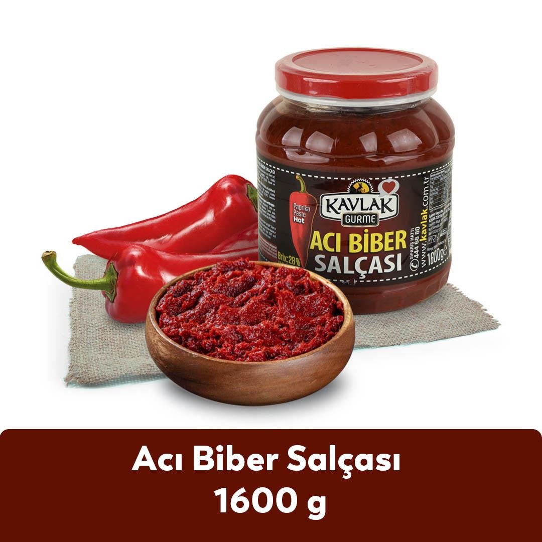 Acı Biber Salçası 1600 gr Cam Pet