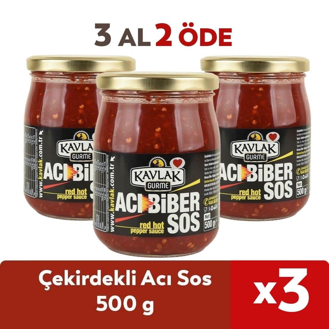 Çekirdekli Acı Sos 500 Gr 3 AL 2 ÖDE
