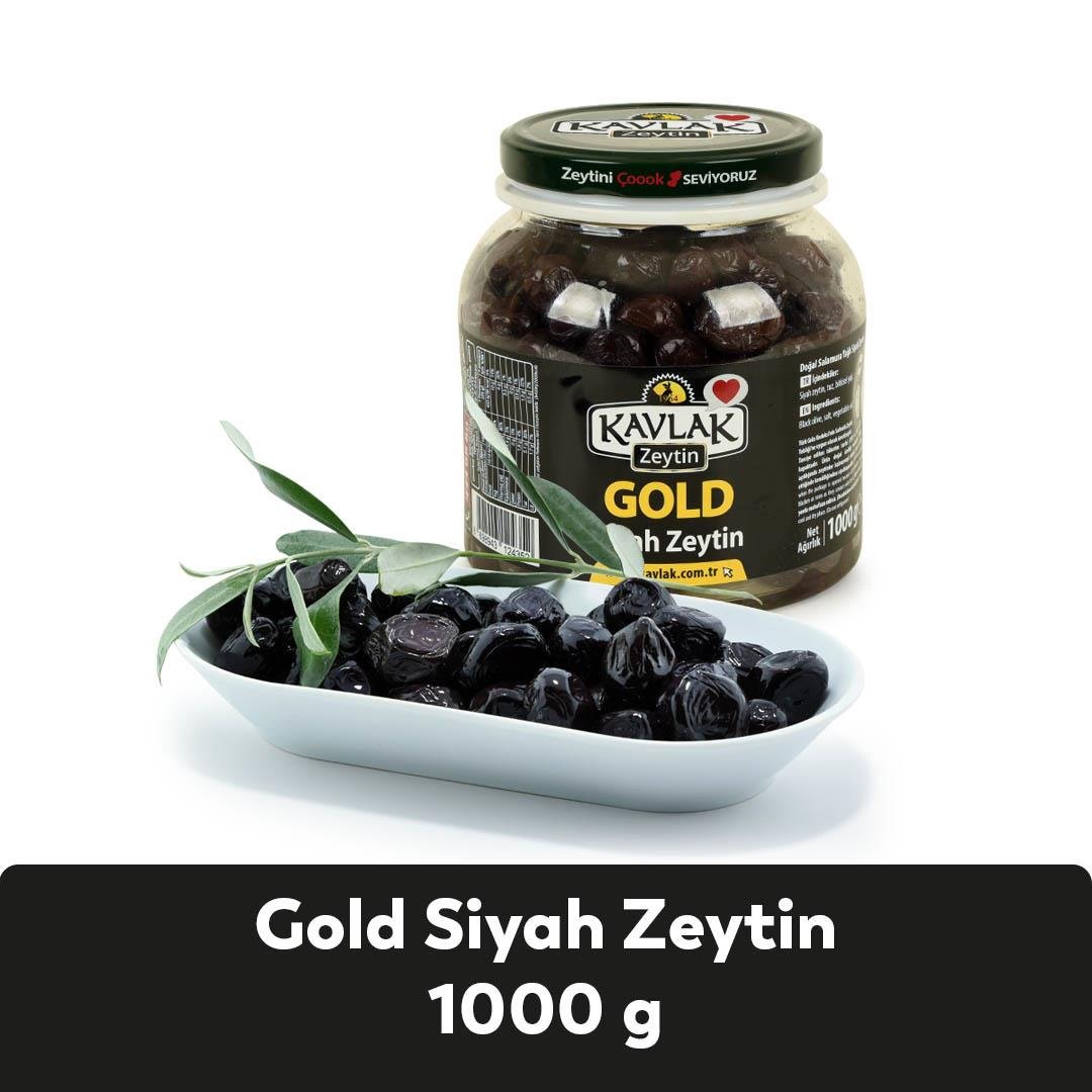 Gold Gemlik Siyah Zeytin 1 Kg Pet