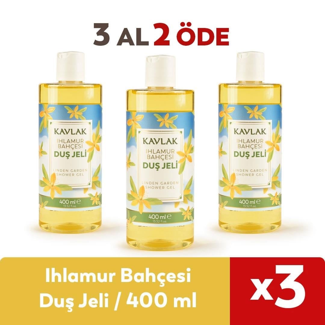 Kavlak Ihlamur Bahçesi Duş Jeli 400 Ml 2 Alana 1 Bedava