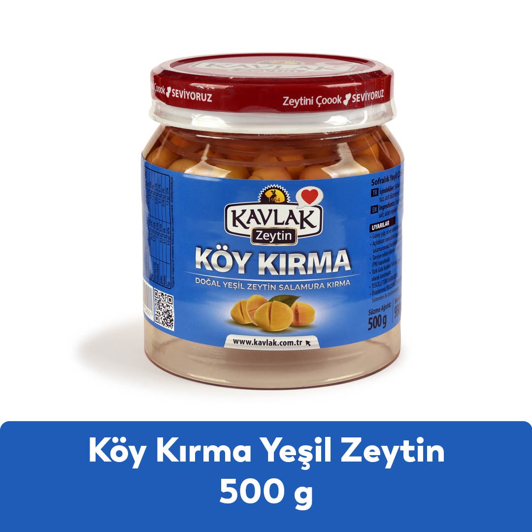 Köy Kırma Yeşil Zeytin 500 Gr