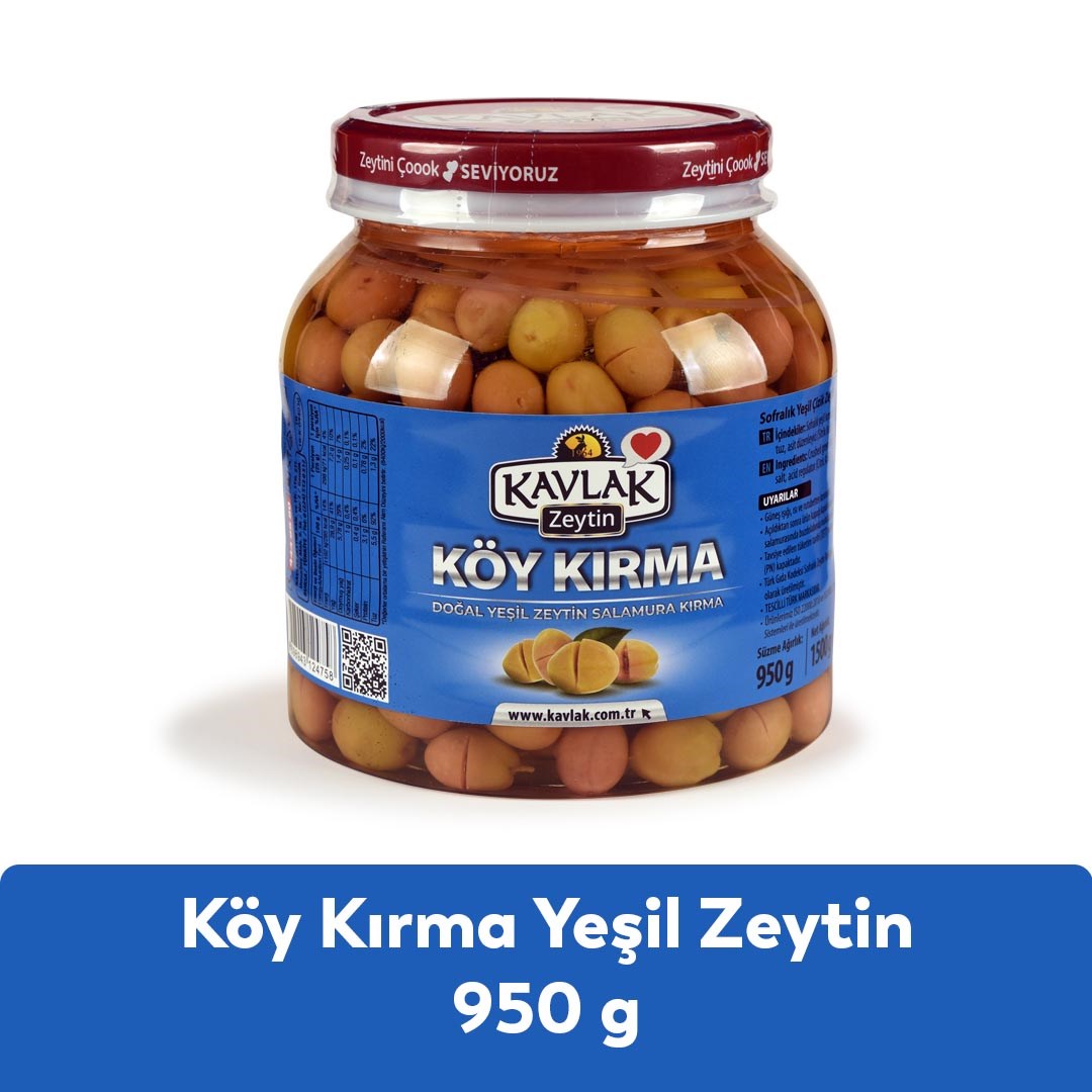 Köy Kırma Yeşil Zeytin 950 Gr