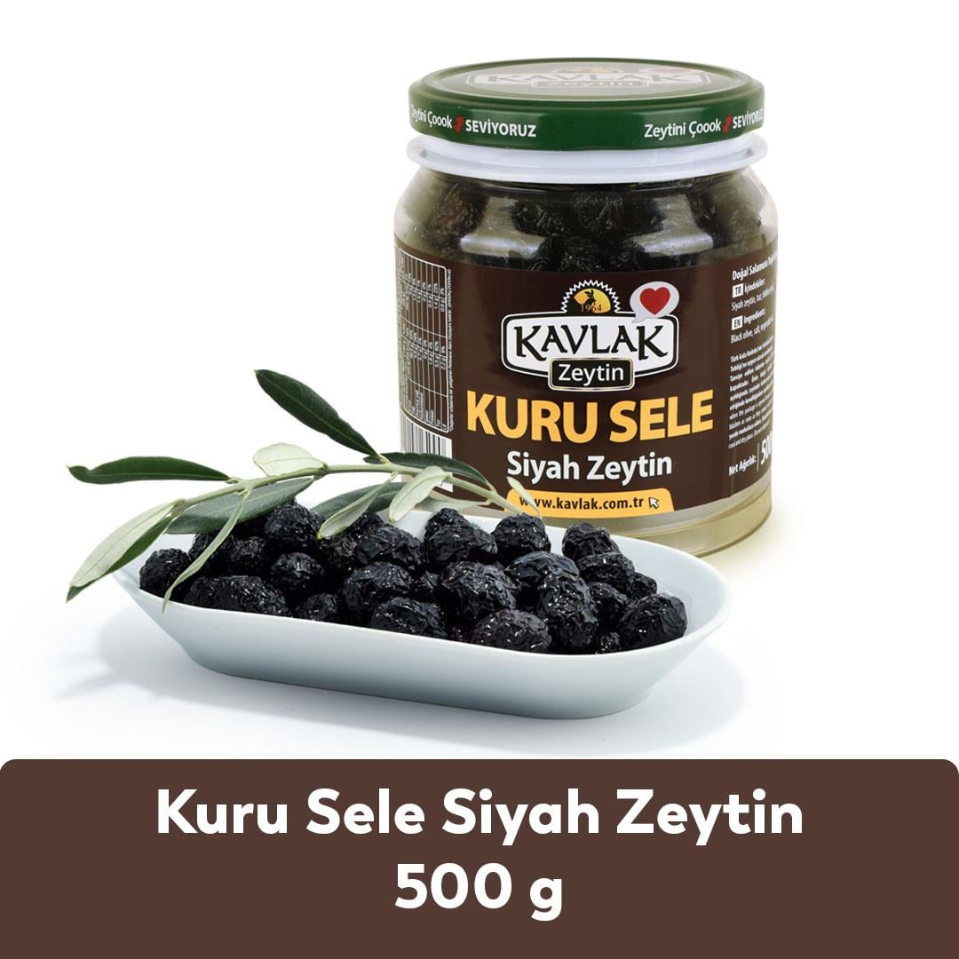Kuru Sele Gemlik Siyah Zeytin 500 Gr