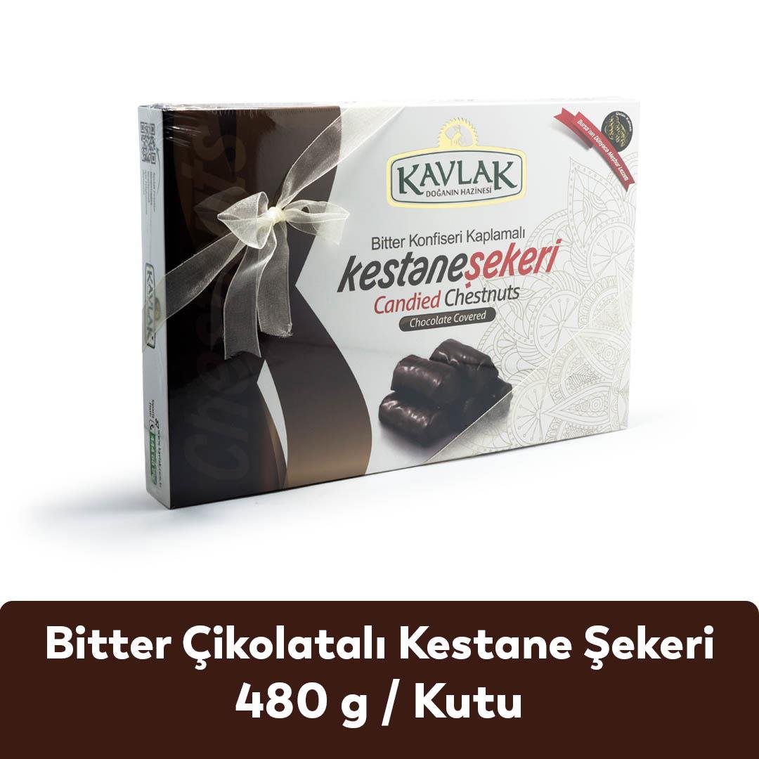 Kutu Bitter Çikolatalı Kestane Şekeri 480 gr