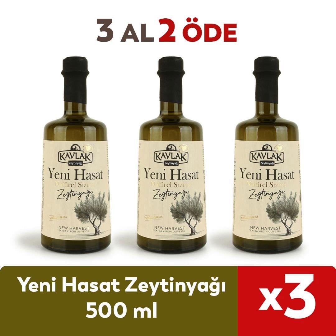Yeni Hasat Zeytinyağı 500 Ml 2 ALANA 1 BEDAVA 