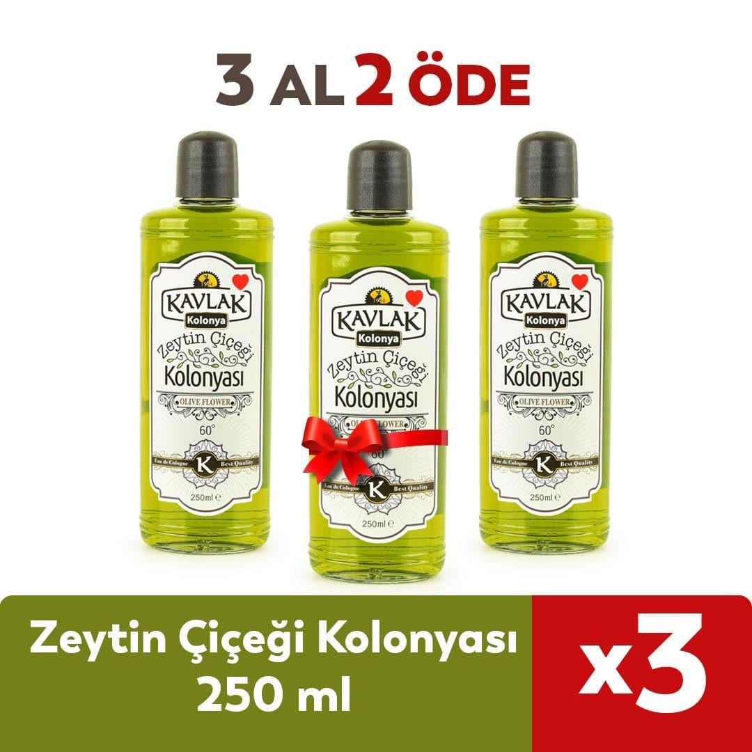Zeytin Çiçeği Kolonyası Cam Şişe 250 Ml 3 Al 2 Öde