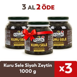 1 KG Kuru Sele Gemlik Siyah Zeytin 3 AL 2 ÖDE