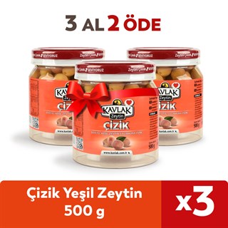 Çizik Yeşil Zeytin 500 Gr 3 Al 2 Öde