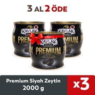 Premium Gemlik Siyah Zeytin 2 Kg ( brüt ) 3 AL 3 ÖDE
