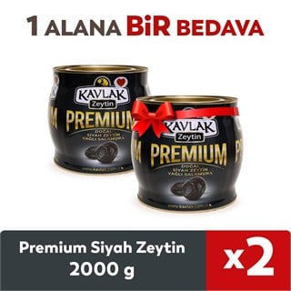 PREMİUM SİYAH ZEYTİN 2 KG(brüt) 1 ALANA 1 BEDAVA