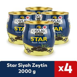Star Gemlik Siyah Zeytin 2 Kg (brüt) 4 lü Özel Fiyat