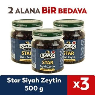 Star Siyah Zeytin 500 Gr 2 ALANA 1 BEDAVA