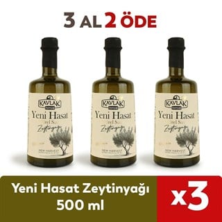 Yeni Hasat Zeytinyağı 500 Ml 2 ALANA 1 BEDAVA 
