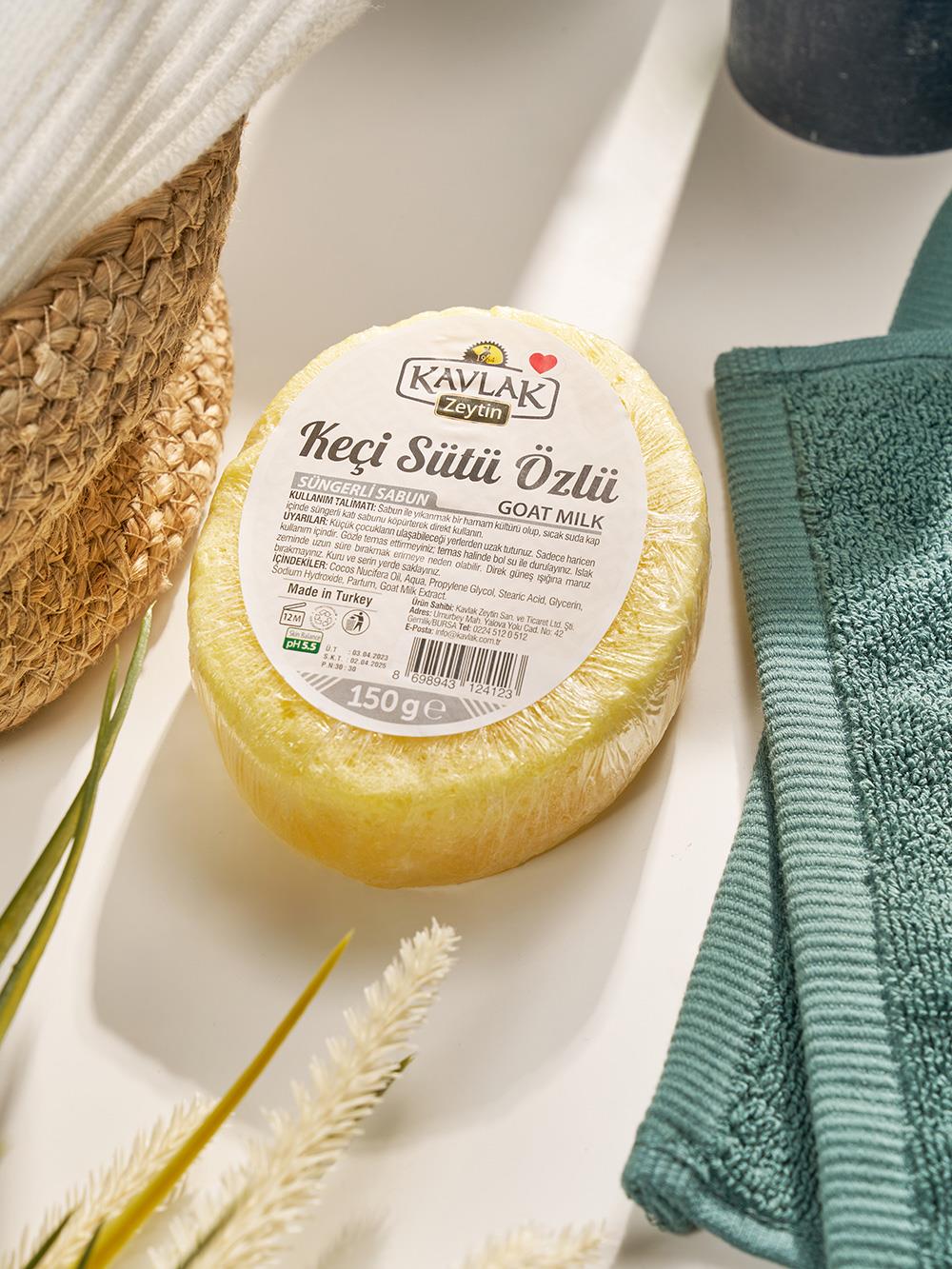  Keçi Sütlü Süngerli Sabun
