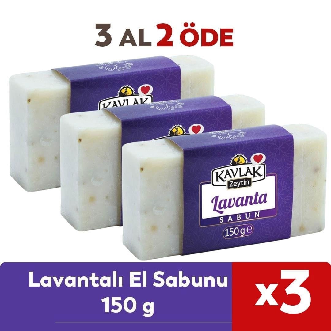  Lavantalı El Yapımı Sabun 150 gr 3 Al 2 Öde