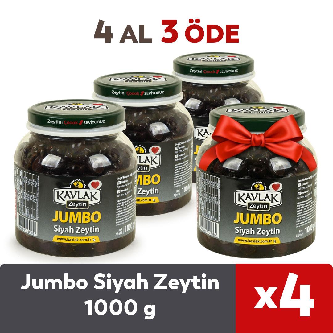 1 KG Jumbo Siyah Zeytin 4 Al 3 Öde