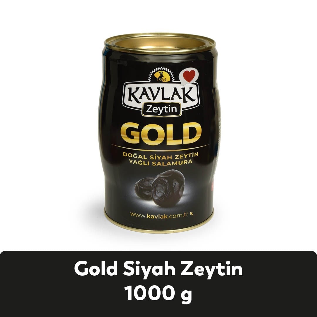 1 KG TENEKE GOLD SİYAH ZEYTİN