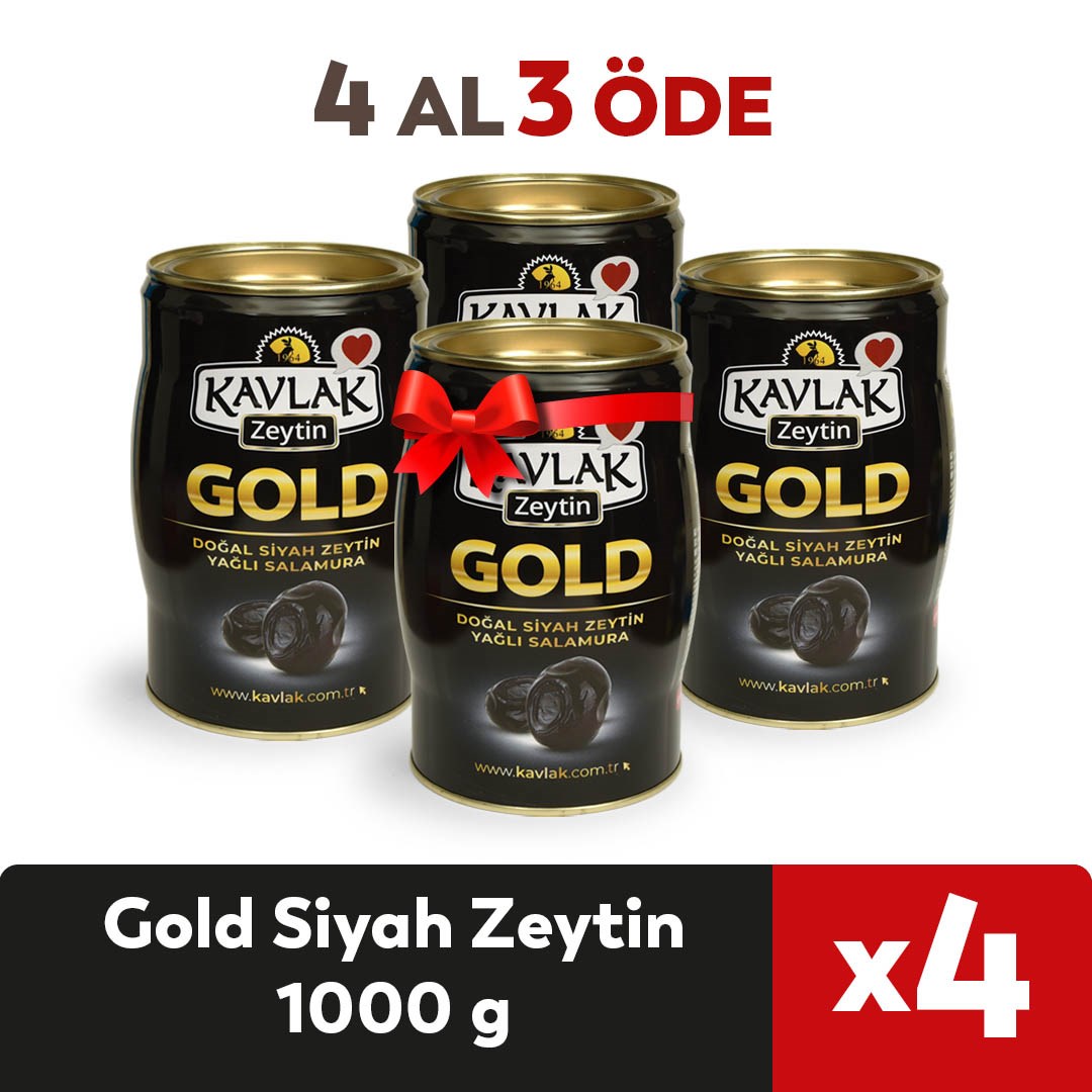 1 KG TENEKE GOLD SİYAH ZEYTİN 4 AL 3 ÖDE