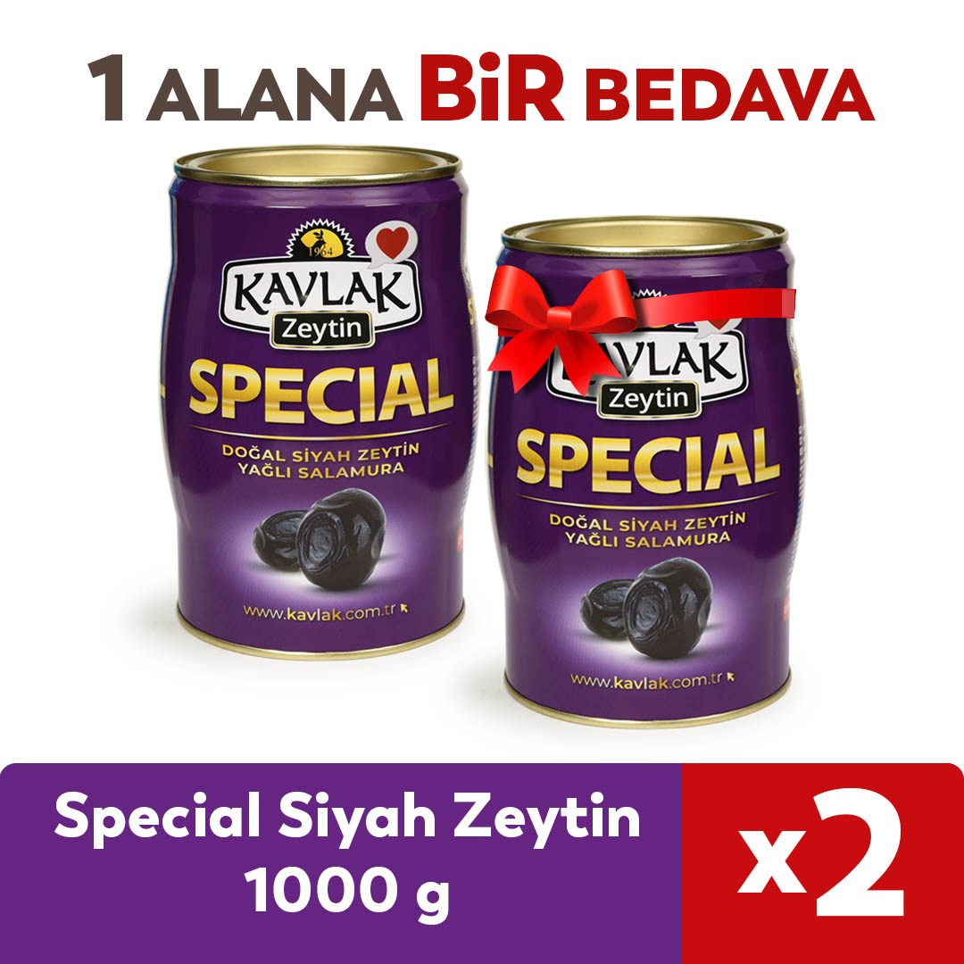 1 KG TNK SPECİAL SİYAH ZEYTİN 1 ALANA 1 BEDAVA