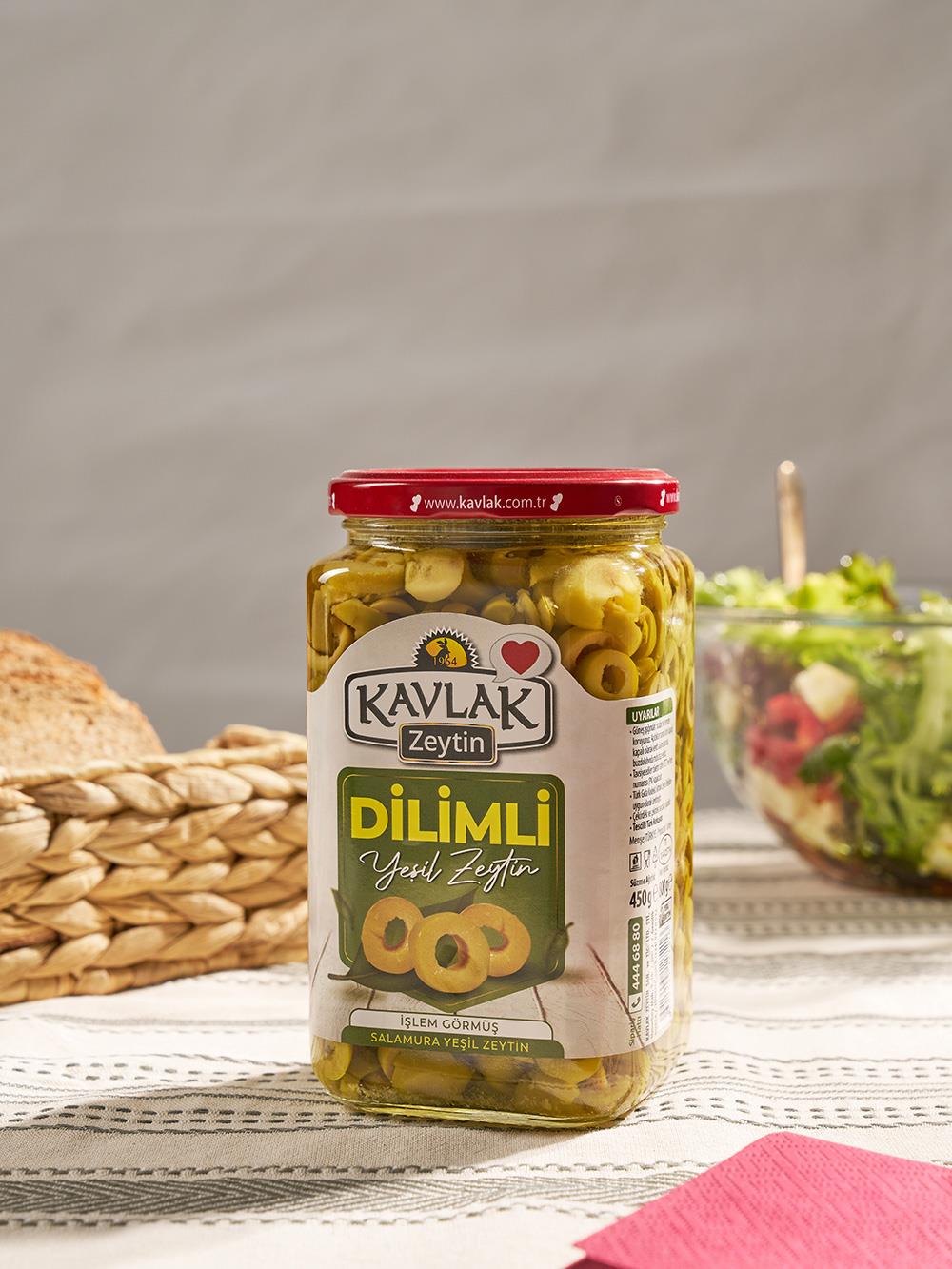 450 GR YEŞİL DİLİMLİ ZEYTİN