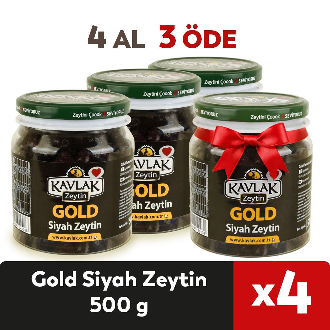 500 GR Gold Siyah Zeytin 4 Al 3 Öde
