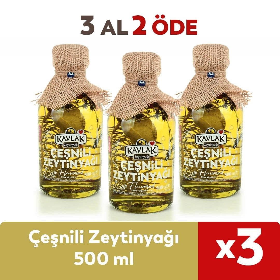 Çeşnili Zeytinyağı 500 Ml 3 Al 2 Öde