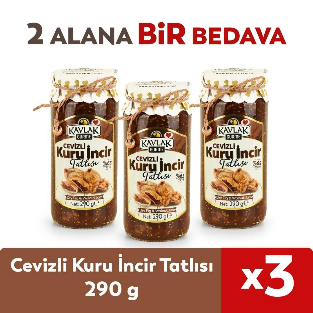 Ceviz-Kuru İncir Reçeli 290 Gr Cam Kavanoz 3 Al 2 Öde