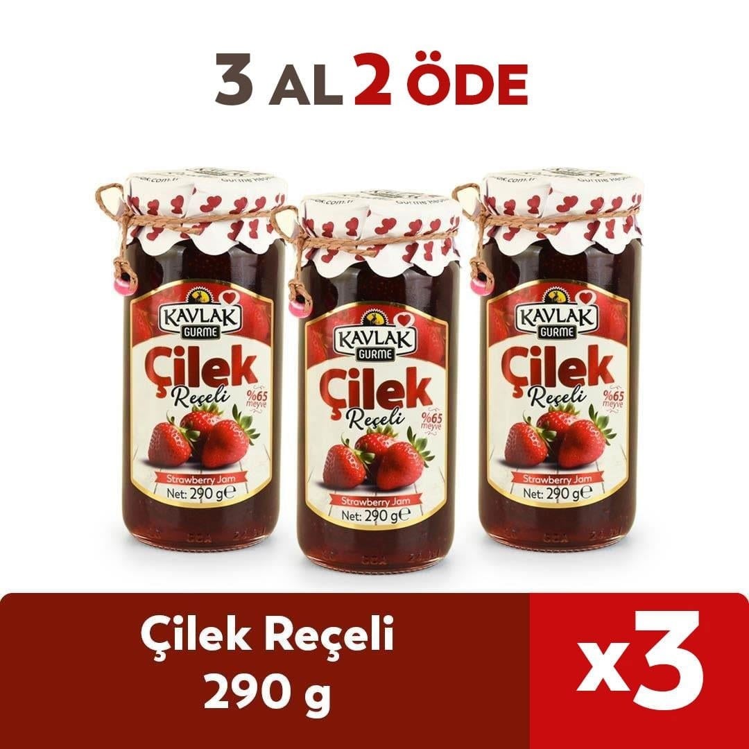 Çilek Reçeli 290 Gr Cam Kavanoz 3 Al 2 Öde