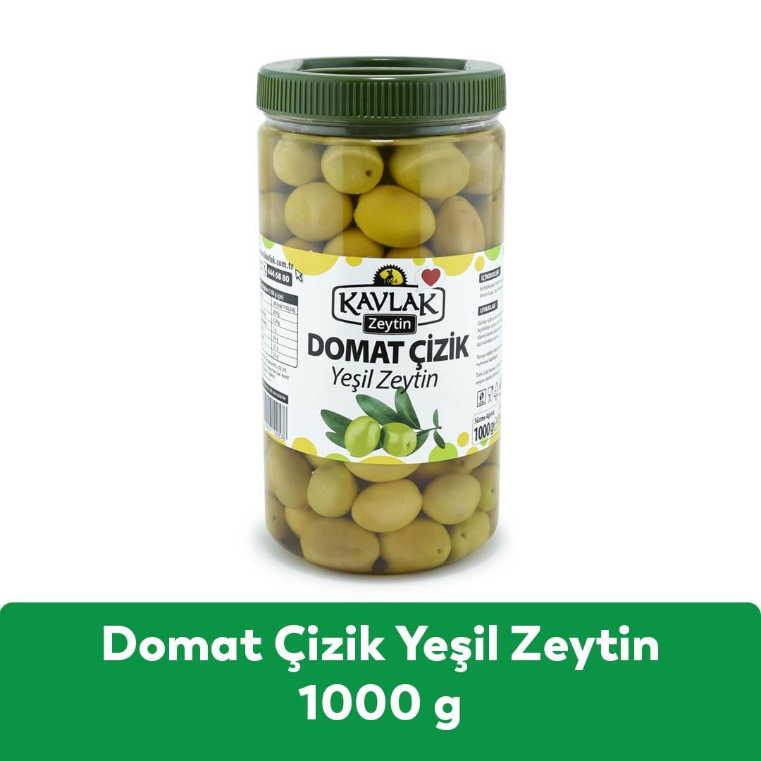 Domat Çizik Yeşil Zeytin 1 kg