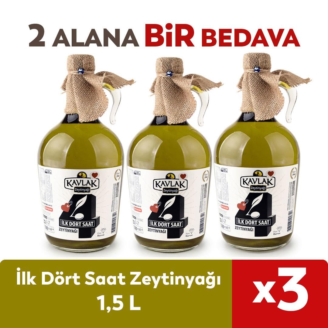 İlk Dört Saat 1,5 Lt Zeytinyağı 2 ALANA 1 BEDAVA 