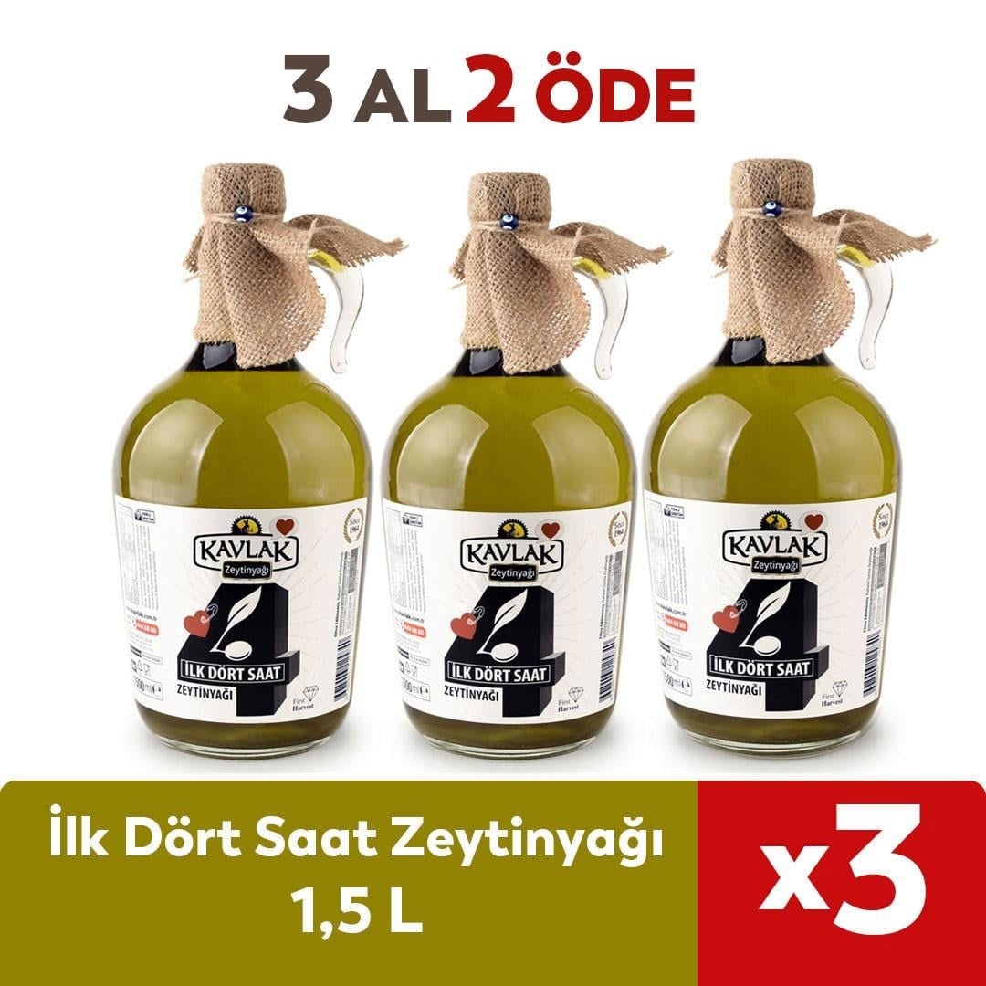 İlk Dört Saat 1,5 Lt Zeytinyağı 3 Al 2 Öde