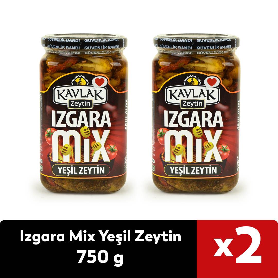 Izgara Mix Yeşil Zeytin 750 Gr 2 li
