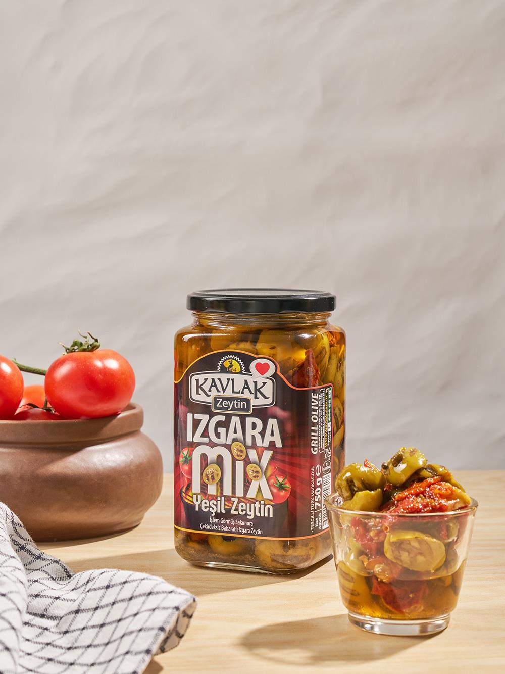 Kavlak Izgara Mix Yeşil Zeytin 750 Gr