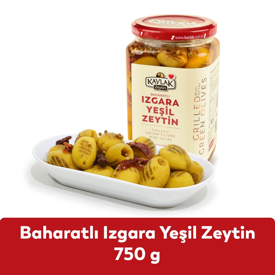 Izgara Yeşil Zeytin 750 Gr Cam Kavanoz