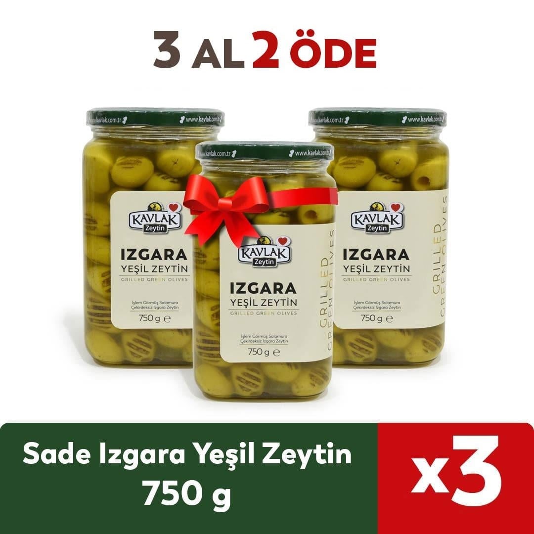 Izgara Zeytin Baharatsız 3 Al 2 Öde