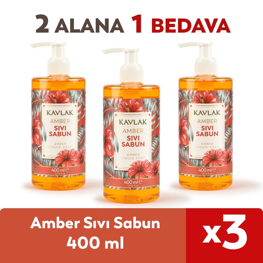 Kavlak Amber Sıvı Sabun 400 Ml 2 Alana 1 Bedava