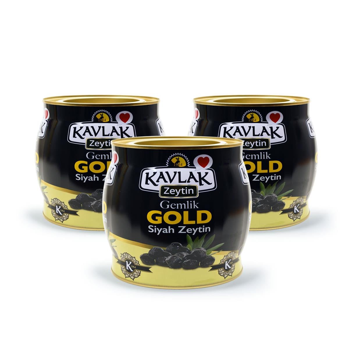 Kavlak Gold Gemlik Siyah Zeytin 3 lü Kampanya