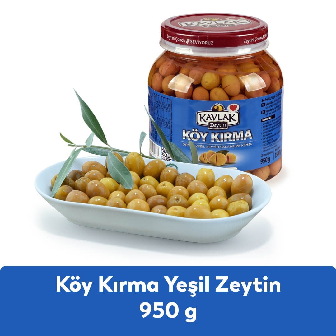 Köy Kırma Yeşil Zeytin 950 Gr