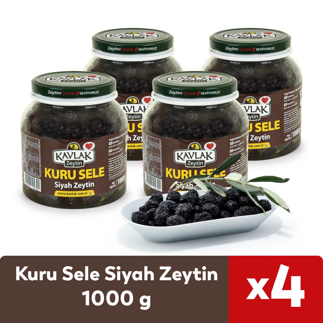 Kuru Gemlik Sele Siyah Zeytin 4 Al 3 Öde
