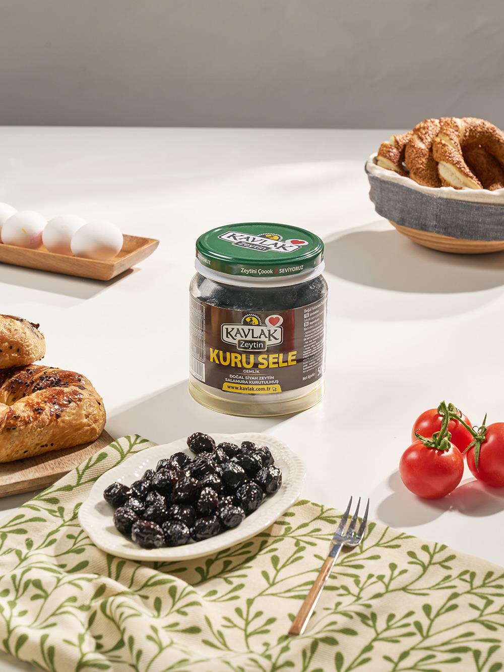 Kavlak Kuru Sele Gemlik Siyah Zeytin 500 Gr