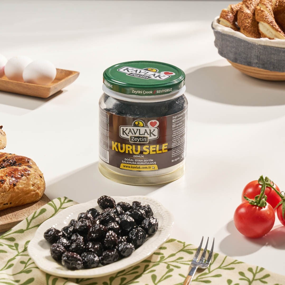 Kuru Sele Gemlik Siyah Zeytin 500 Gr