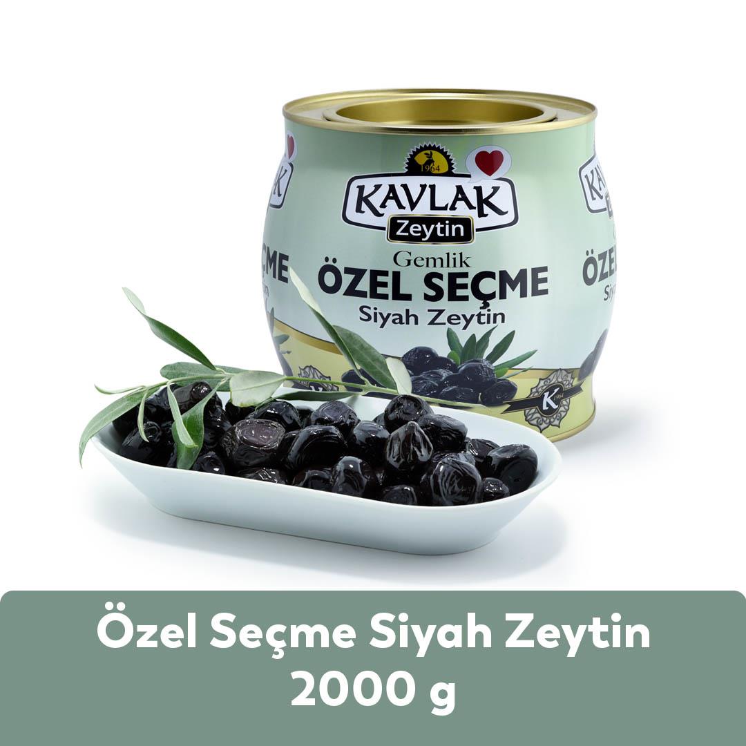 Kavlak Özel Seçme Gemlik Siyah Zeytin 2 Kg ( brüt )