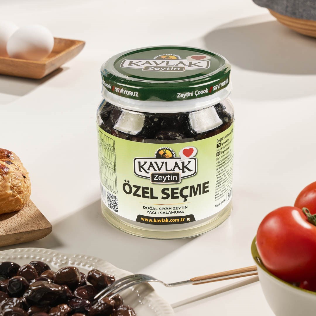 Özel Seçme Gemlik Siyah Zeytin 500 Gr