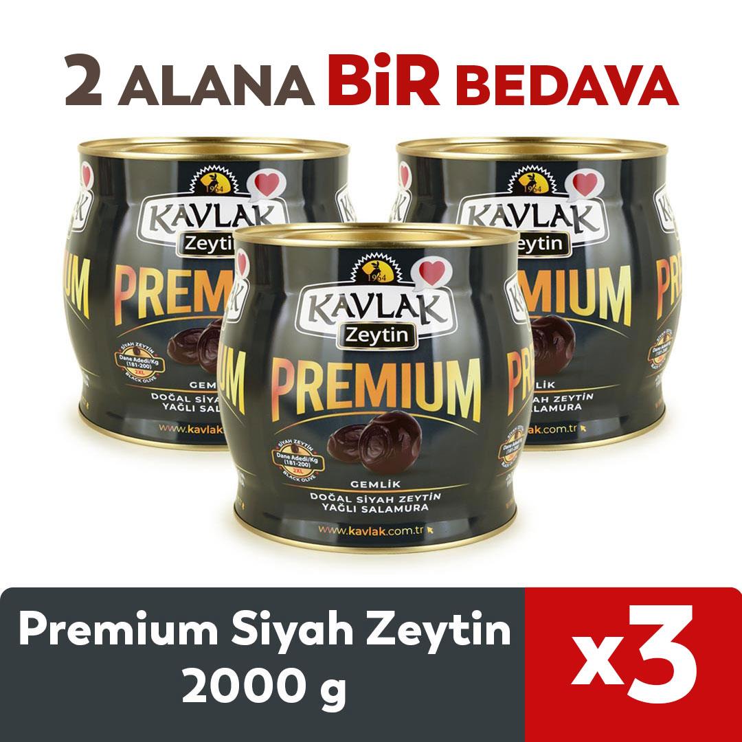 Premium Gemlik Siyah Zeytin 2 Kg ( brüt ) 2 ALANA 1 BEDAVA 
