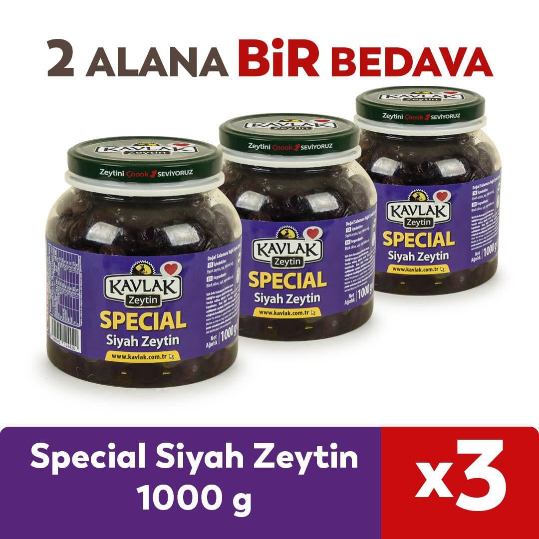 Special Gemlik Siyah Zeytin 1 Kg Pet 2 ALANA 1 BEDAVA 