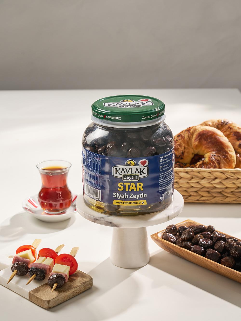 Star Gemlik Siyah Zeytin 1 Kg Pet