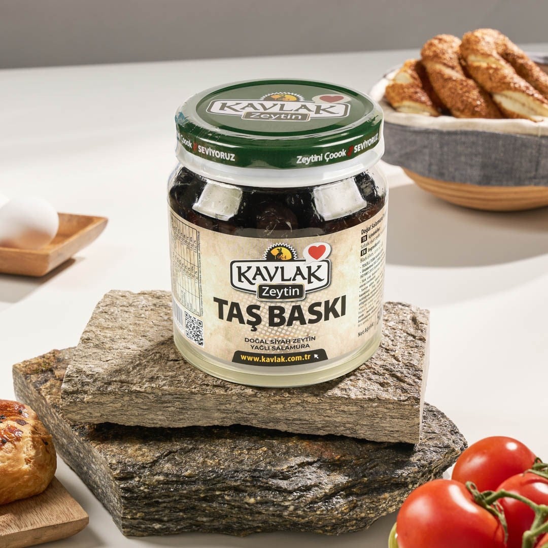 Taş Baskı Gemlik Siyah Zeytin 500 Gr