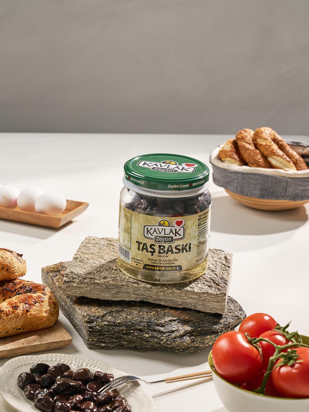 Taş Baskı Gemlik Siyah Zeytin 500 Gr